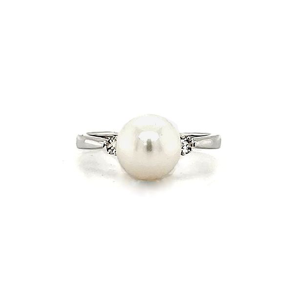 Freshwater Pearl and Diamond Ring Goldstein's Jewelers Mobile, AL