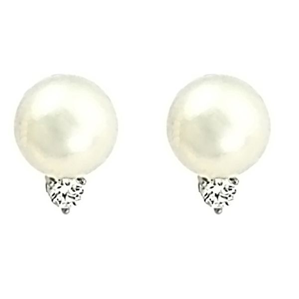 Pearl and Diamond Earrings Goldstein's Jewelers Mobile, AL