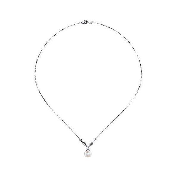 Gabriel Cultured Pearl Necklace Image 2 Goldstein's Jewelers Mobile, AL