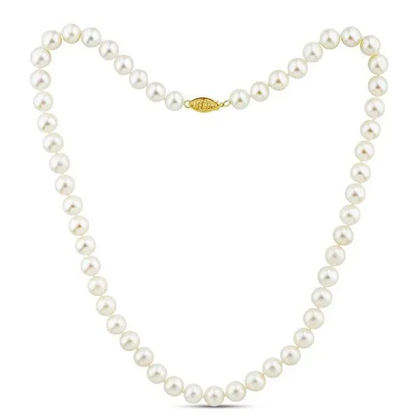 YELLOW 14 KARAT GOLD FRESHWATER PEARL NECKLACE Goldstein's Jewelers Mobile, AL