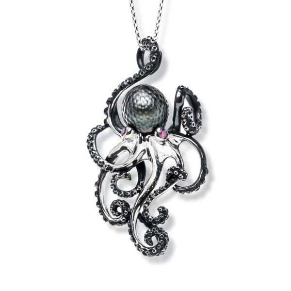 Galatea Tahitian Pearl Octopus Necklace Goldstein's Jewelers Mobile, AL