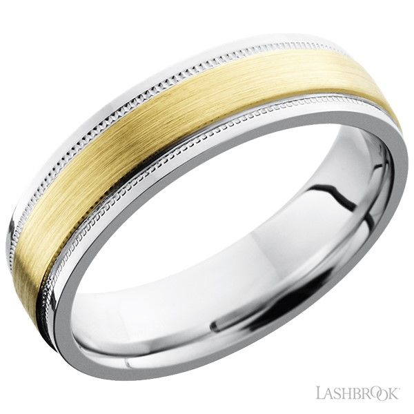 Cobalt Chrome and Yellow Gold Band Goldstein's Jewelers Mobile, AL