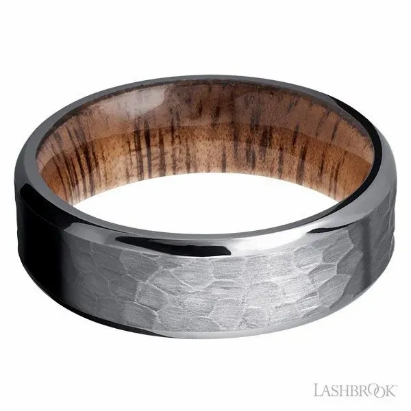 Titanium Band With Hardwood Sleeve Image 3 Goldstein's Jewelers Mobile, AL