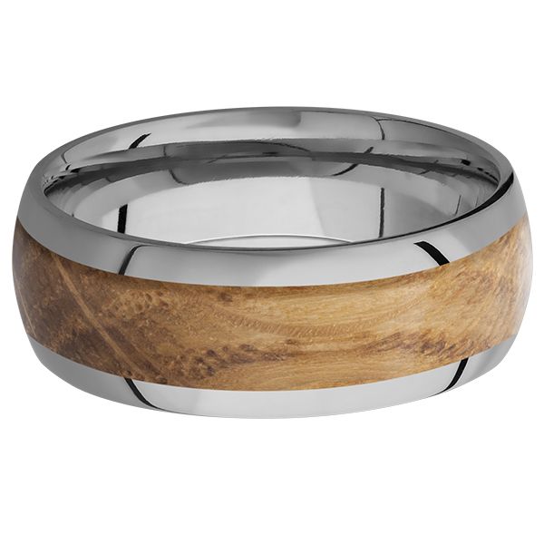 Titanium and Whiskey Barrel Band Image 3 Goldstein's Jewelers Mobile, AL