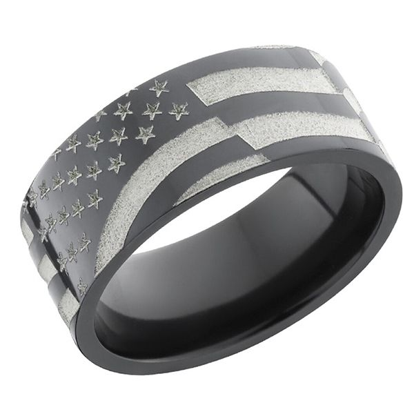 Zirconium American Flag Band Goldstein's Jewelers Mobile, AL