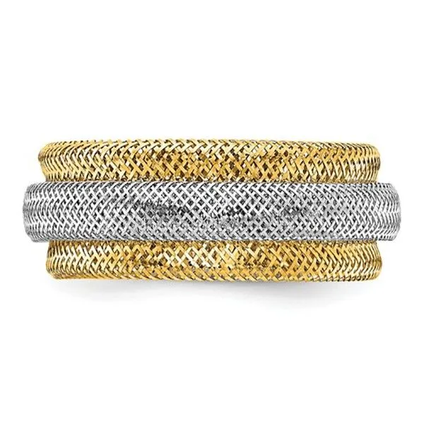 Two-tone Stretch Ring Goldstein's Jewelers Mobile, AL