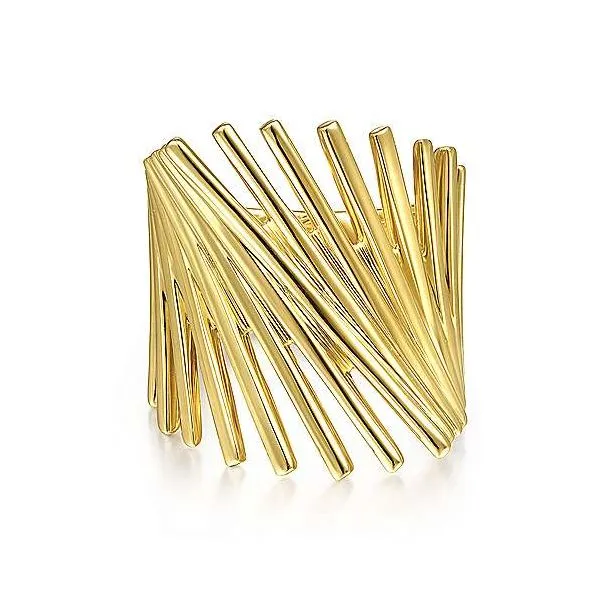 Gabriel Stacked Cage Ring Goldstein's Jewelers Mobile, AL