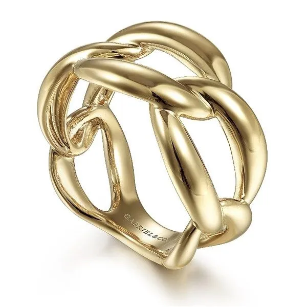 Gabriel Chain Link Ring Image 3 Goldstein's Jewelers Mobile, AL