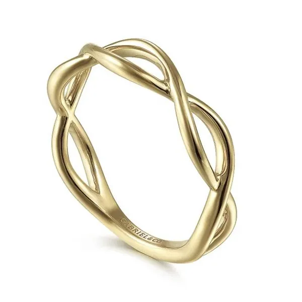 Gabriel Twisted Stackable Ring Image 2 Goldstein's Jewelers Mobile, AL