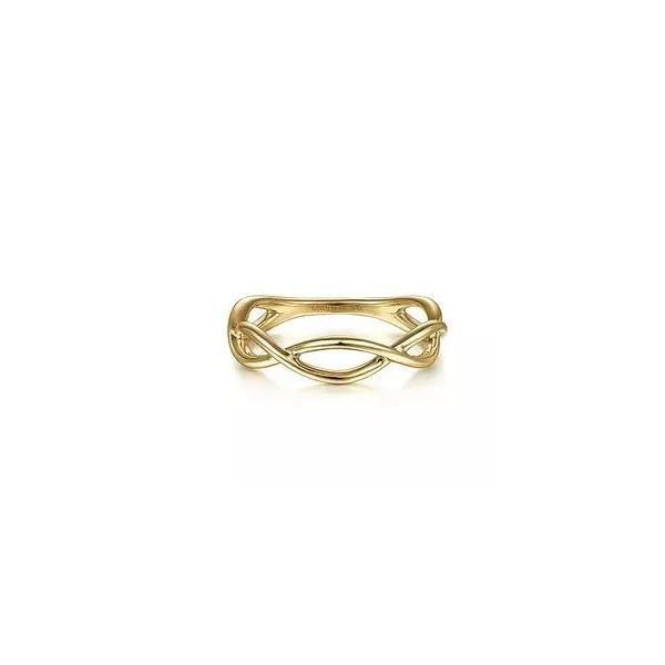 Gabriel Twisted Stackable Ring Goldstein's Jewelers Mobile, AL