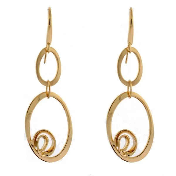 Gold Dangle Earrings Goldstein's Jewelers Mobile, AL