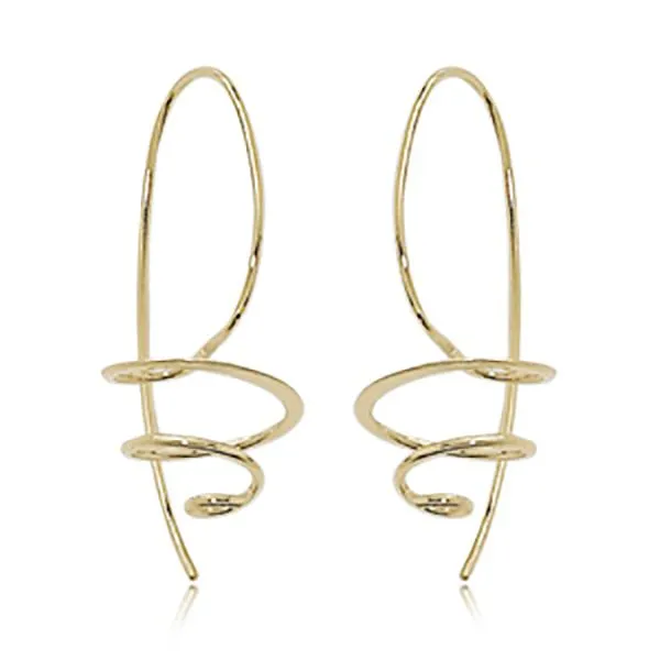 Spiral Drop Earrings Goldstein's Jewelers Mobile, AL