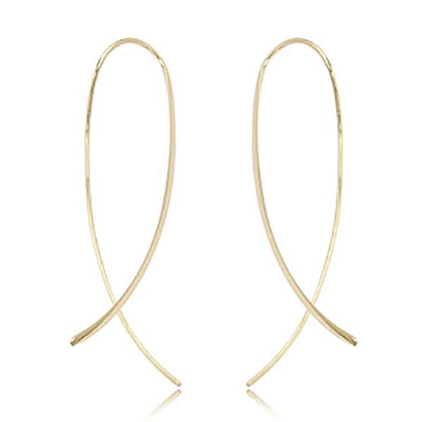 Cross Over Drop Earrings Goldstein's Jewelers Mobile, AL