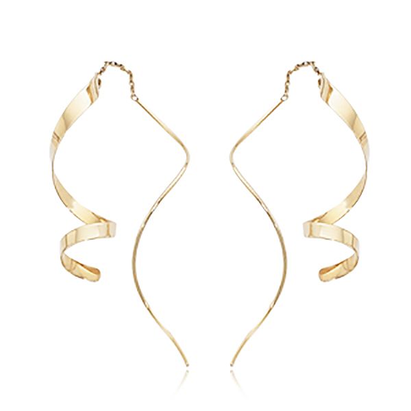 Twirling Curl Threader Earrings Goldstein's Jewelers Mobile, AL