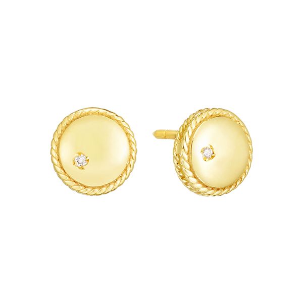 Diamond Disc Earrings Goldstein's Jewelers Mobile, AL