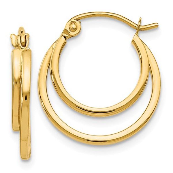 Double Hoop Earrings Goldstein's Jewelers Mobile, AL