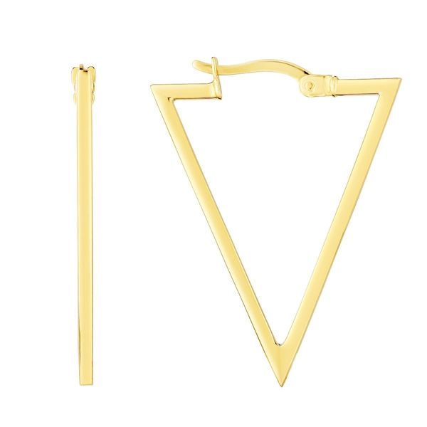 Triangle Hoop Earrings Goldstein's Jewelers Mobile, AL