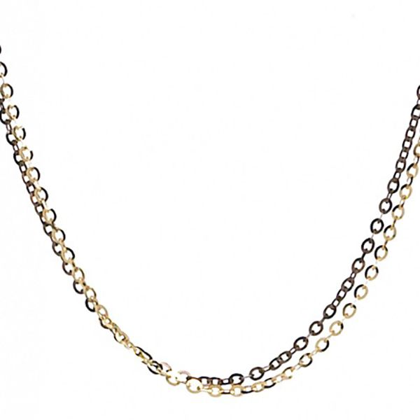 Yellow and Black Gold 2-Strand Cable Chain Goldstein's Jewelers Mobile, AL