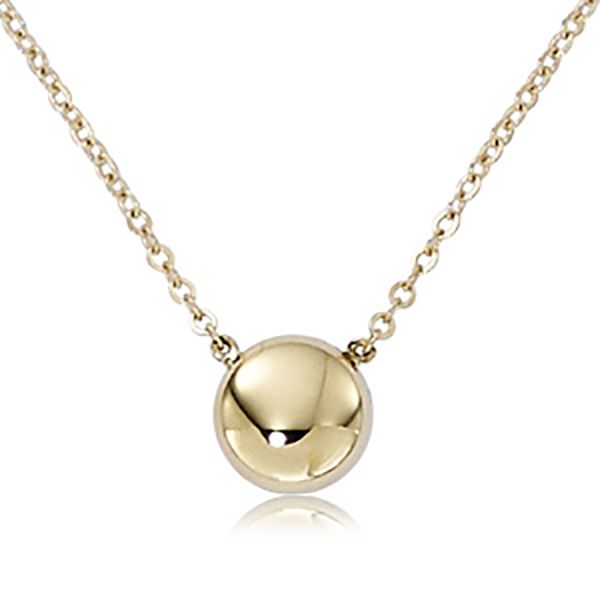 Puff Circle Necklace Goldstein's Jewelers Mobile, AL