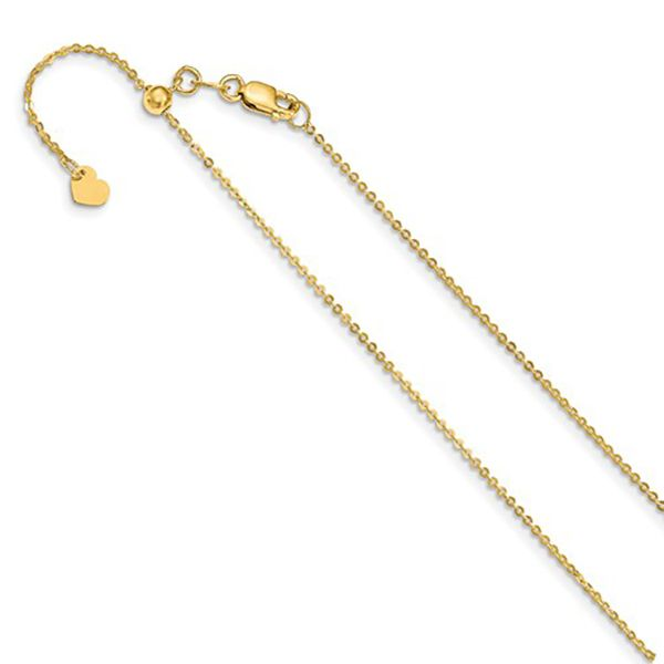 Adjustable Flat Cable Chain Goldstein's Jewelers Mobile, AL