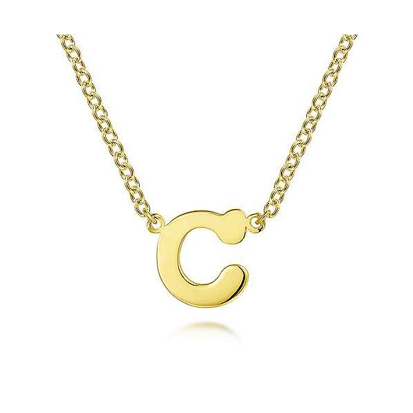 Gabriel Initial C Necklace Goldstein's Jewelers Mobile, AL