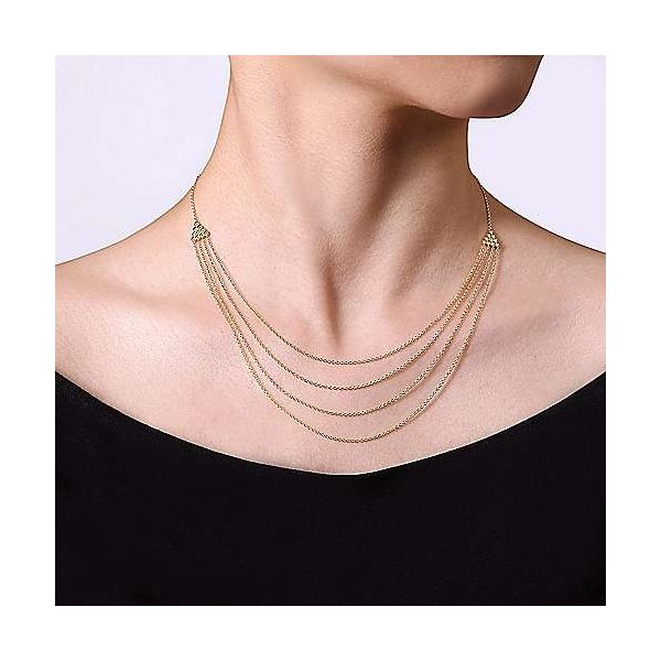 Gabriel Bujukan Mulit Row Necklace Image 3 Goldstein's Jewelers Mobile, AL