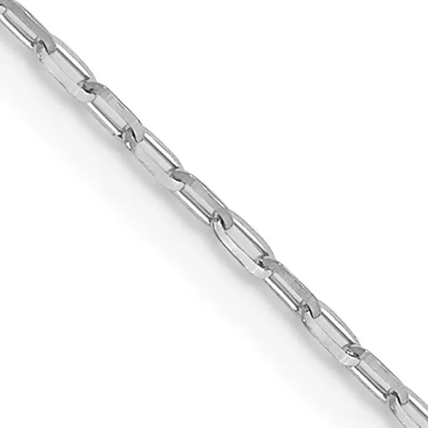 WHITE 14 KARAT GOLD LONG LINK CABLE CHAIN Image 3 Goldstein's Jewelers Mobile, AL