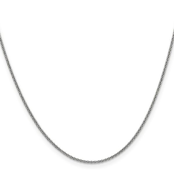 WHITE 14 KARAT GOLD CABLE CHAIN Goldstein's Jewelers Mobile, AL