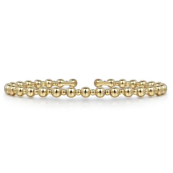 Gabriel Bujukan Bead Open Bangle Bracelet Goldstein's Jewelers Mobile, AL