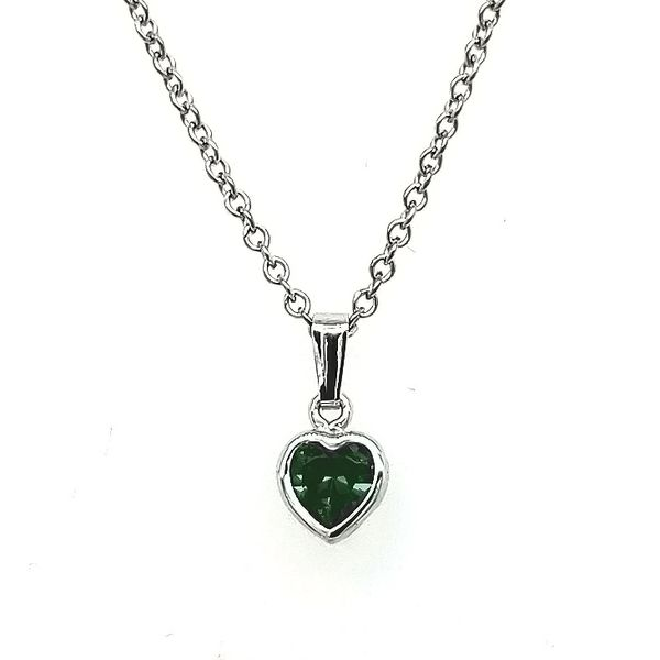 May Birthstone Heart Necklace Goldstein's Jewelers Mobile, AL