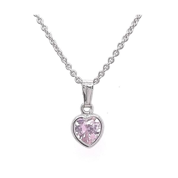 October Birthstone Heart Necklace Goldstein's Jewelers Mobile, AL