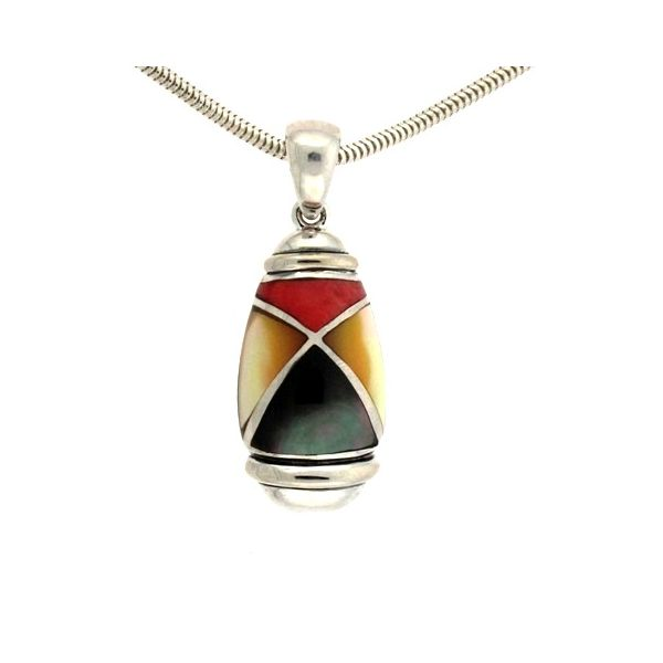 Spiny Oyster Inlaid Necklace Goldstein's Jewelers Mobile, AL