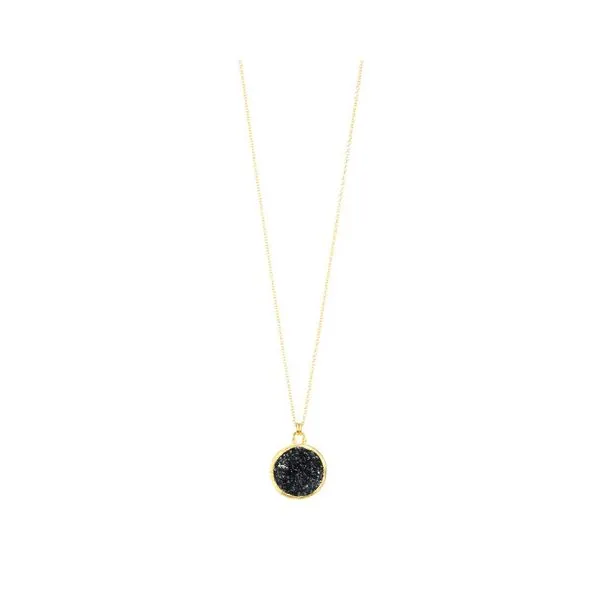 Black Druzy Necklace Goldstein's Jewelers Mobile, AL