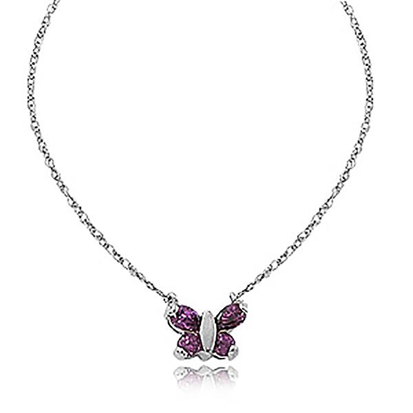 Amethyst Butterfly Necklace Goldstein's Jewelers Mobile, AL