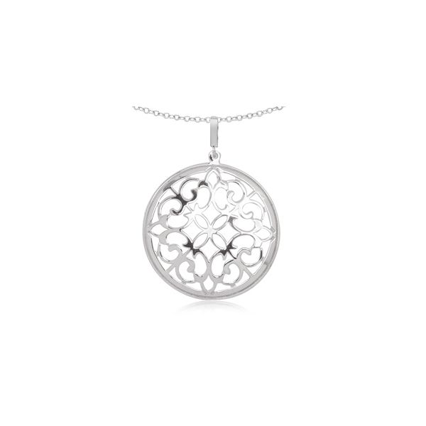 Garden Gate Disc Necklace Goldstein's Jewelers Mobile, AL