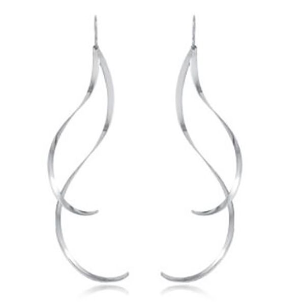 Double Twist Drop Earrings Goldstein's Jewelers Mobile, AL