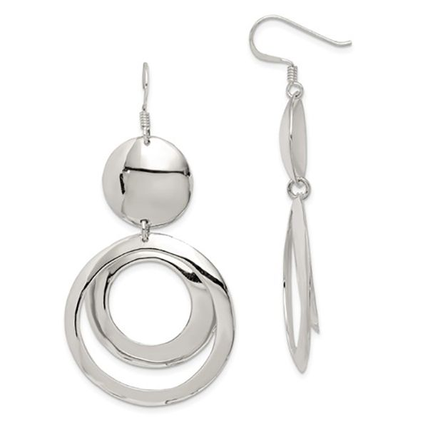 Circle Dangle Earrings Goldstein's Jewelers Mobile, AL