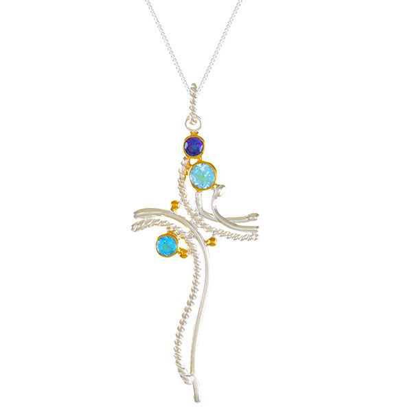 Michou Waterdance Cross Necklace Goldstein's Jewelers Mobile, AL