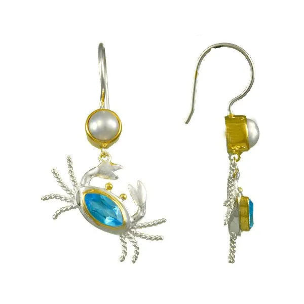 Michou Poseidon's Treasures Crab Earrings Goldstein's Jewelers Mobile, AL