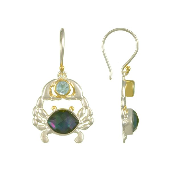 Michou Poseidon's Treasures Crab Earrings Goldstein's Jewelers Mobile, AL