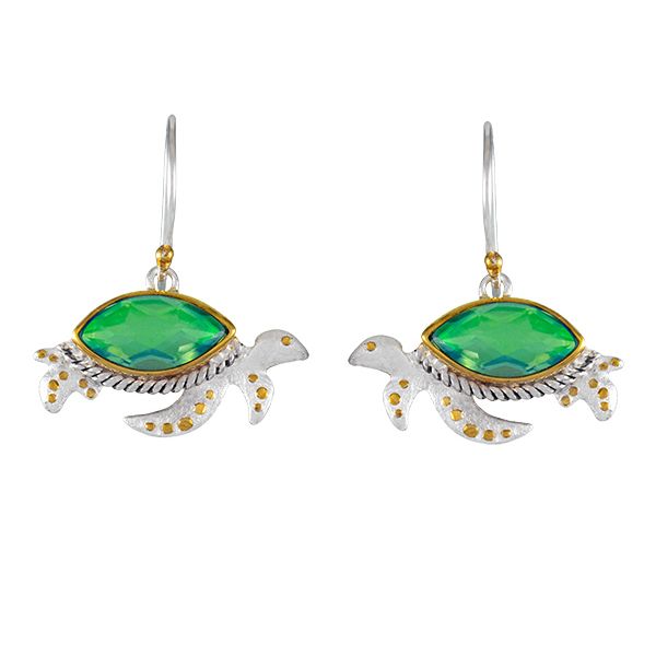 Michou Poseidon's Treasures Turtle Earrings Goldstein's Jewelers Mobile, AL