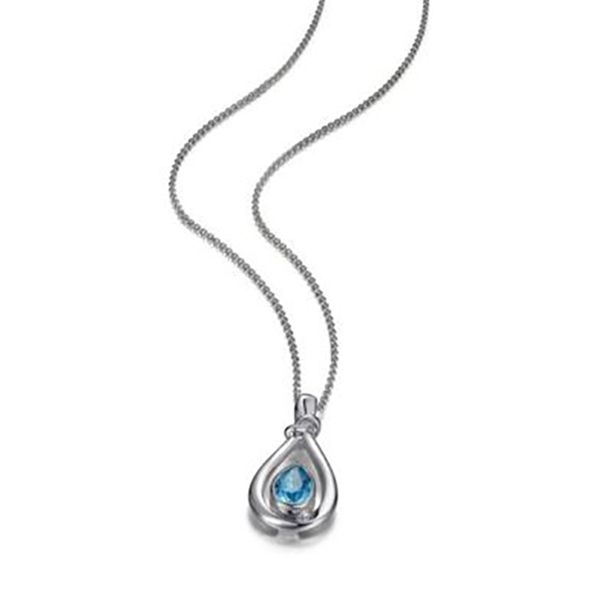 Elle Capture Blue Topaz Necklace Goldstein's Jewelers Mobile, AL