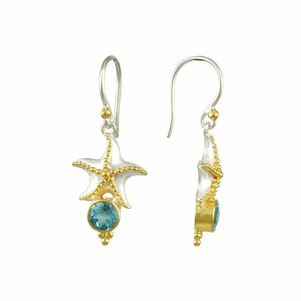 Michou Poseidon's Treasures Starfish Earrings Goldstein's Jewelers Mobile, AL