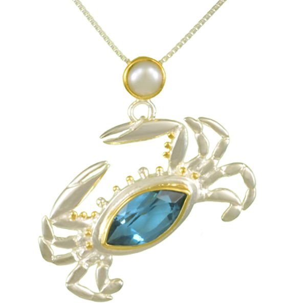 Michou Poseidon's Treasures Crab Necklace Goldstein's Jewelers Mobile, AL