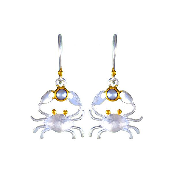 Michou Poseidon's Treasures Crab Earrings Goldstein's Jewelers Mobile, AL