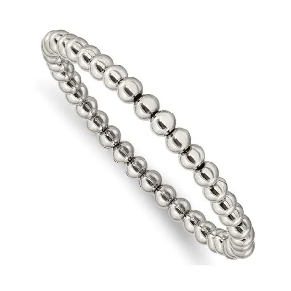 Stainless Steel Stretch Bead Bracelet Goldstein's Jewelers Mobile, AL