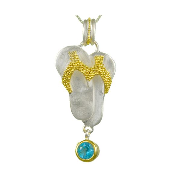 Michou Poseidon's Treasures Flip Flop Necklace Goldstein's Jewelers Mobile, AL