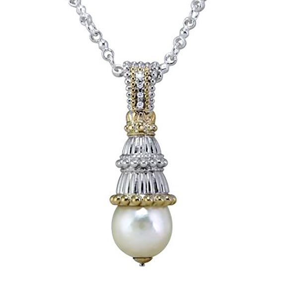 Vahan Pearl and Diamond Pendant Goldstein's Jewelers Mobile, AL
