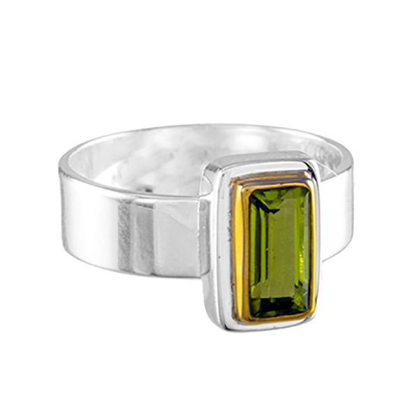 Michou Tropical Geometrics Peridot Ring Goldstein's Jewelers Mobile, AL