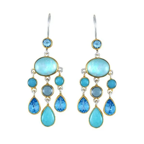 Michou Cascade Tahoe Blue Earrings Goldstein's Jewelers Mobile, AL